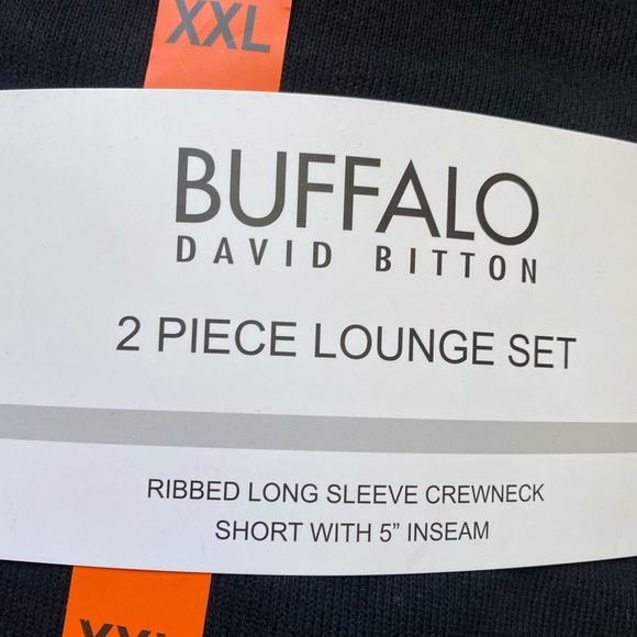BUFFALO DAVID BITTON 2 PIECE 🖤BLACK🖤 LOUNGE SET PLUS SIZE XXL 🌟NWT🌟 - Picture 6 of 12